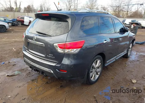 2014 Nissan Pathfinder Platinum from USA, damaged, VIN 5N1AR2MM0EC683404